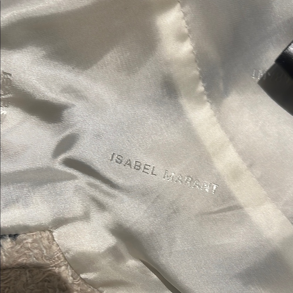 ISABEL MARANT Plaid Women's Jacket in Cream and Black SIZE 36 - Picture 10 of 16
